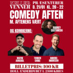 21.01.2026 – STAND UP COMEDY m/ Torben Chris , Matin Avnsbøl, Anders Andresen og vært Audrey Castaneda